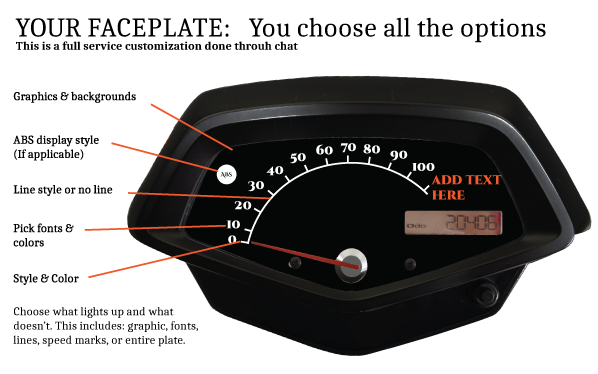 Honda Fury Custom Speedometer Options